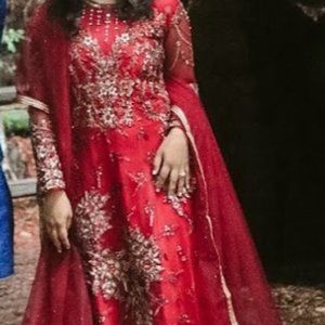 anarkali style indian dress